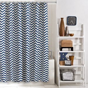 Colordrift Zigzag Shower Curtain Collection