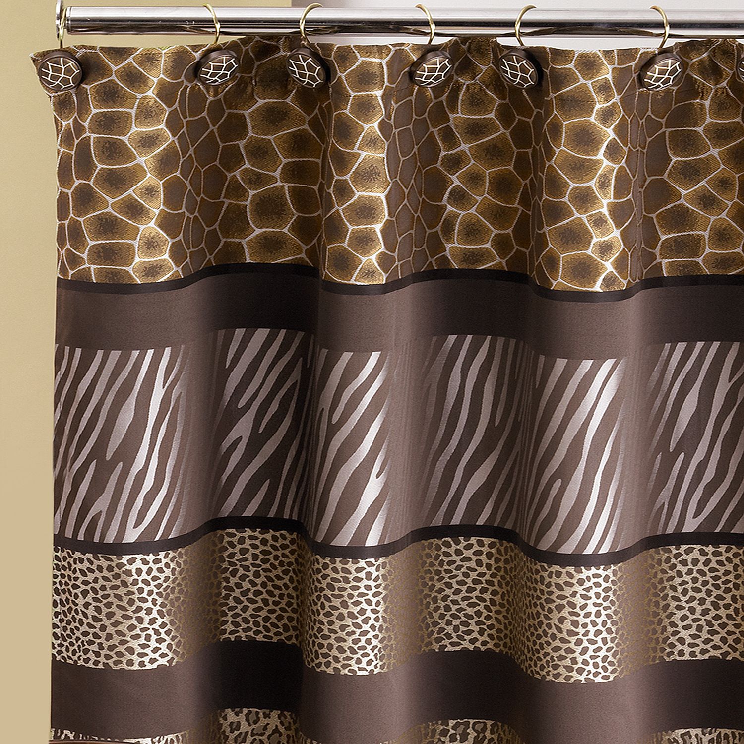 Brown Shower Curtains Bathroom Bed Bath Kohl S