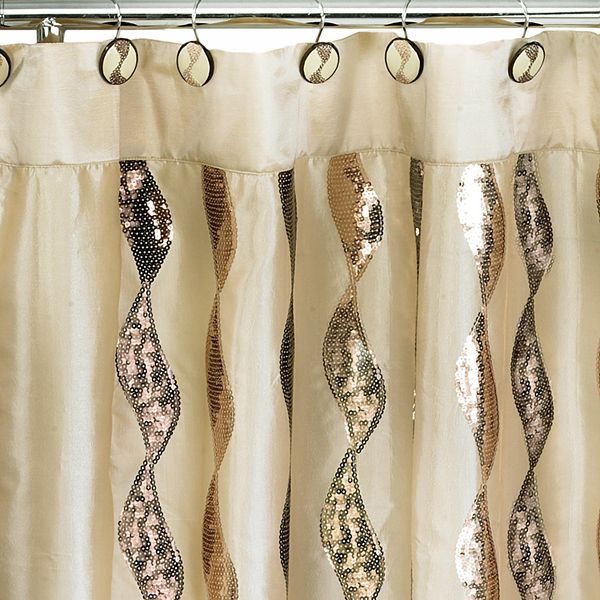 Bath Shimmer Shower Curtain Collection, Kohls Bathroom Shower Curtain Sets