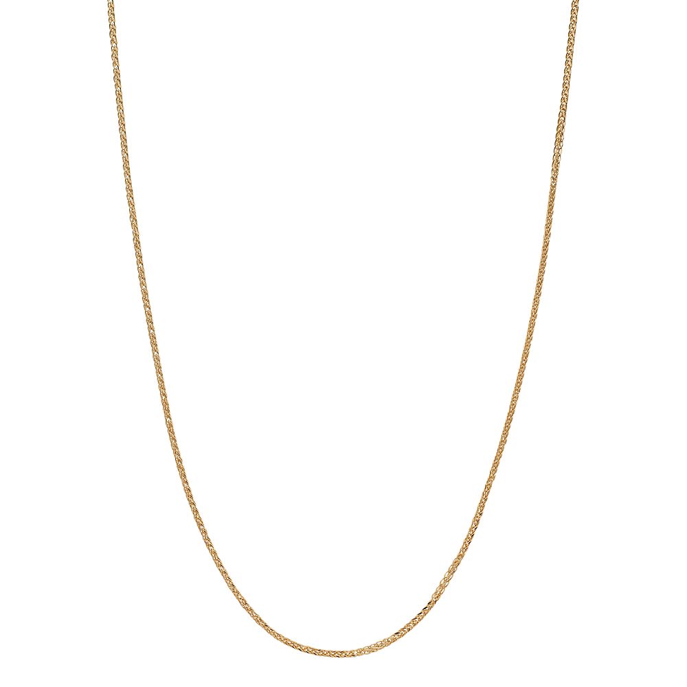 18k Gold Wheat Chain Necklace