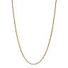 18k Gold Hollow Rope Chain Necklace