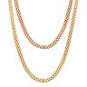 14k Gold Over Silver Popcorn Chain Necklace