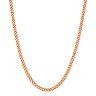 14k Rose Gold Over Silver Curb Chain Necklace