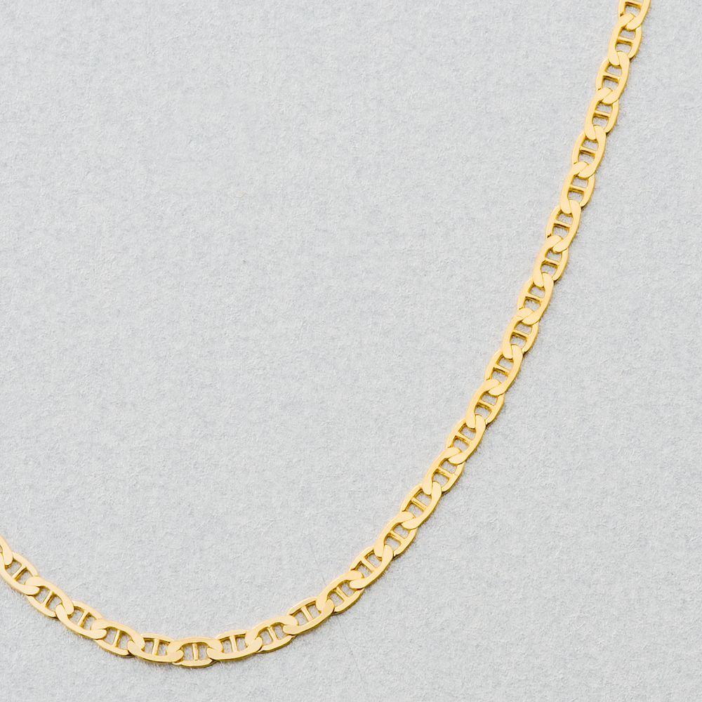 10k Gold Mariner Chain Necklace