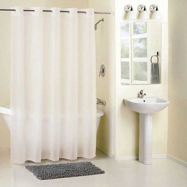 Hookless Peva Shower Curtain Collection, Hookless Fabric Shower Curtain