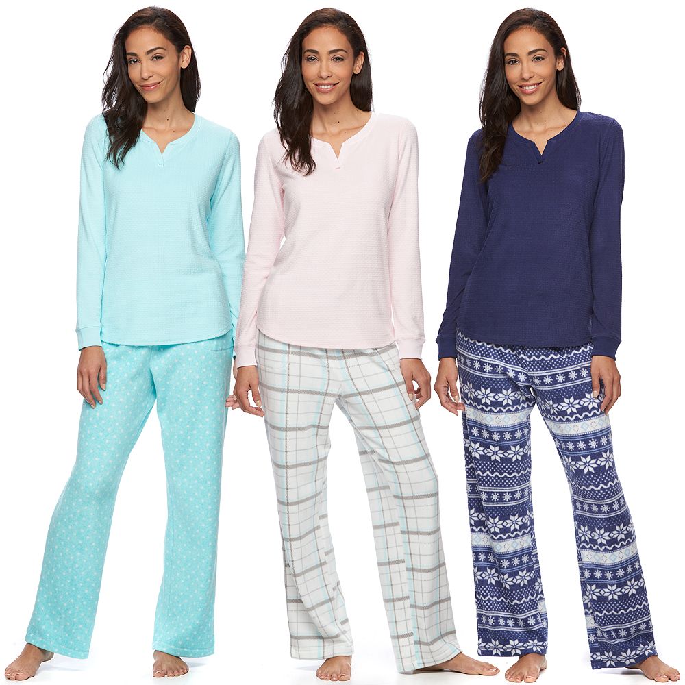 Women's Croft & Barrow® Microfleece Pajama Separates