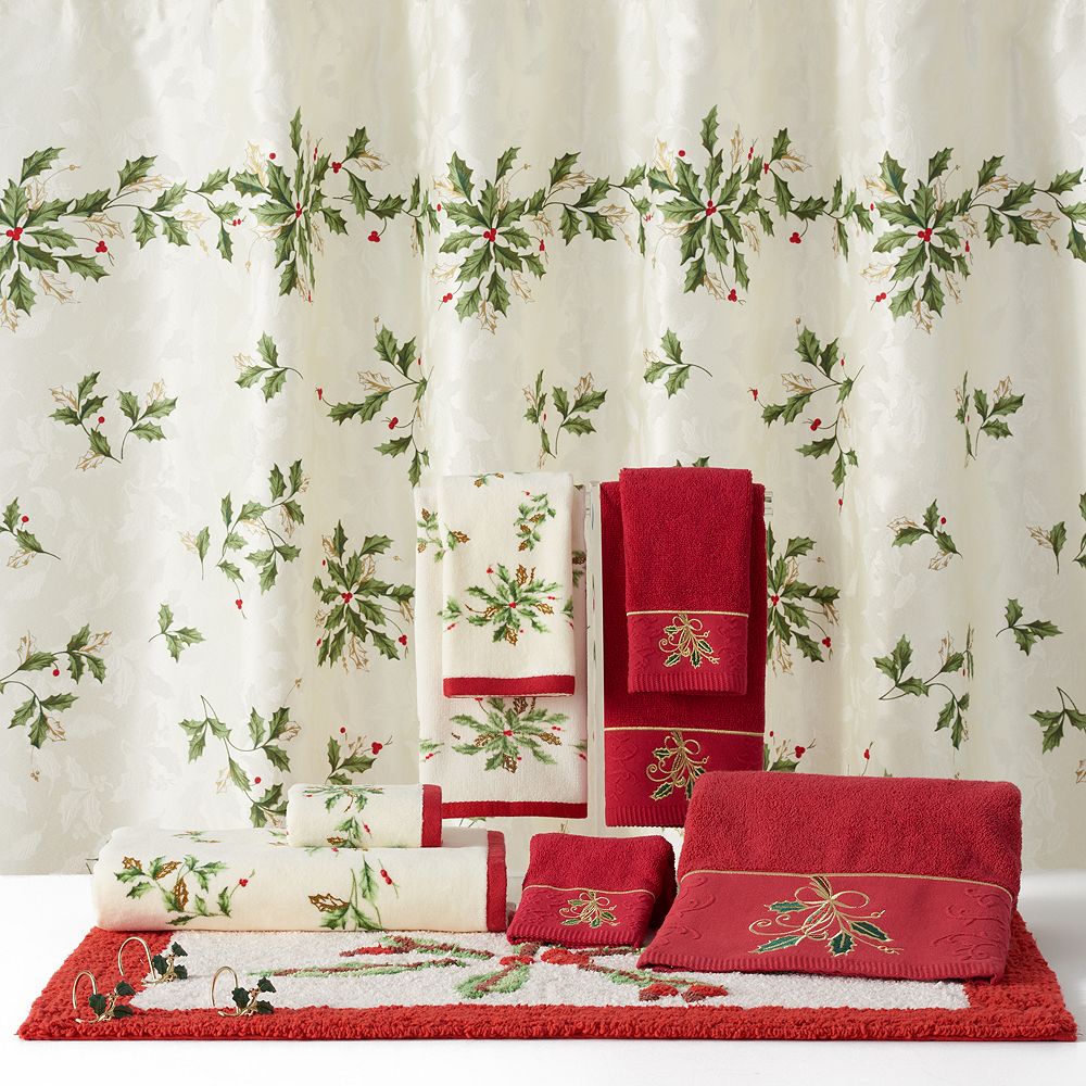 Lenox Holiday Shower Curtain Collection