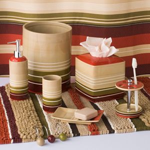 Madison Striped Bathroom Accessories Collection