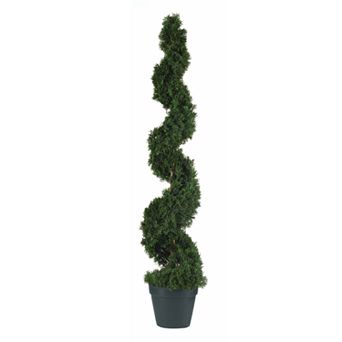 <p>nearly natural Silk Cedar Spiral Trees</p>