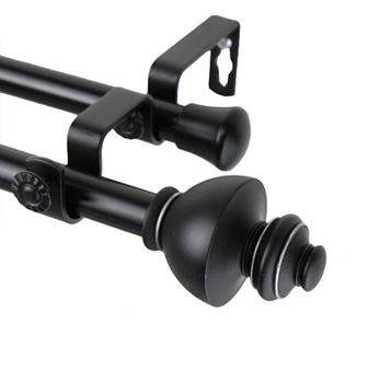 Rod Desyne Dynasty Adjustable Double Window Curtain Rod
