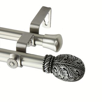 Rod Desyne Forest Adjustable Double Window Curtain Rod