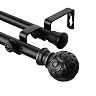 Rod Desyne Bonbon Adjustable Double Window Curtain Rod