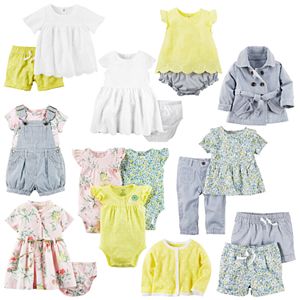 Baby Girl Carter's Lemon & Denim Little Mix & Match Collection