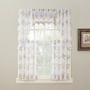 No918 Eves Garden Swag Tier Kitchen Window Curtains