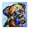 "Mastiff Warrior" Dog Canvas Wall Art
