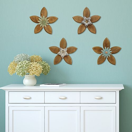 Stratton Home Decor Rustic Flower Wall Decor Collection