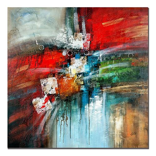 ''Cube Abstract IV'' Canvas Wall Art