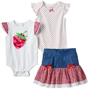 Baby Girl Nannette Strawberry Mix & Match Outfits