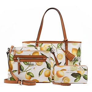 Dana Buchman Lemon Print Handbag Collection