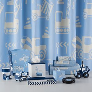 Kassatex Kids Construction Shower Curtain Collection