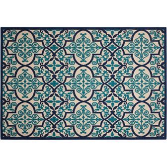Nourison Aloha Grand Escape Quatrefoil Indoor Outdoor Rug Collection