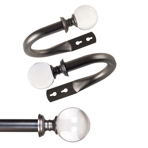 Crystal Ball Window Curtain Rod Collection