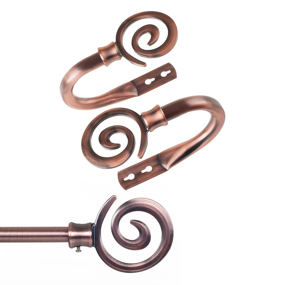 Spiral Window Curtain Rod Collection