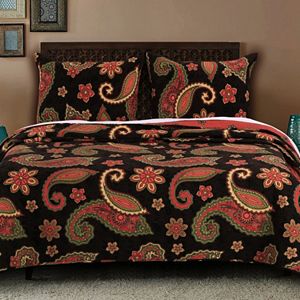 Midnight Paisley Quilt Collection