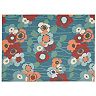 Waverly Sun N' Shade Pick A Poppy Floral Indoor Outdoor Rug Collection