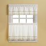 Abby Floral Tier Swag Kitchen Window Curtains
