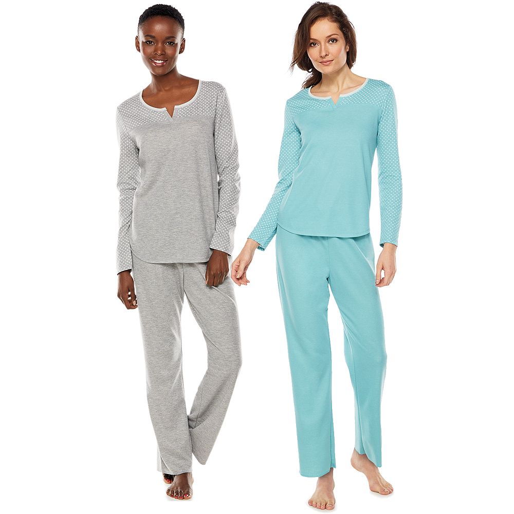Croft & Barrow® Pajamas: Connect the Dots Knit Pajama Separates - Women's