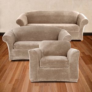 Sure Fit Plush Stretch Slipcover Collection