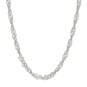 Sterling Silver Disco Chain Necklace