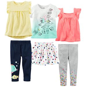 Baby Girl Carter's Aqua Pop Mix & Match Collection
