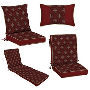 Bombay® Outdoors Geo Floral Reversible Cushion & Pillow Collection