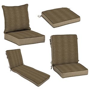 Bombay® Outdoors Zebra Pattern Reversible Cushion & Pillow Collection