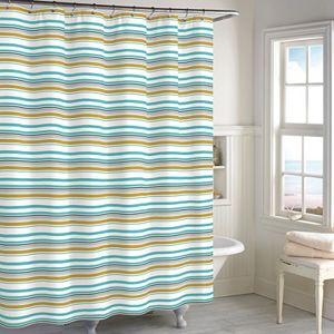 Destinations Sea Stripe Shower Curtain Collection