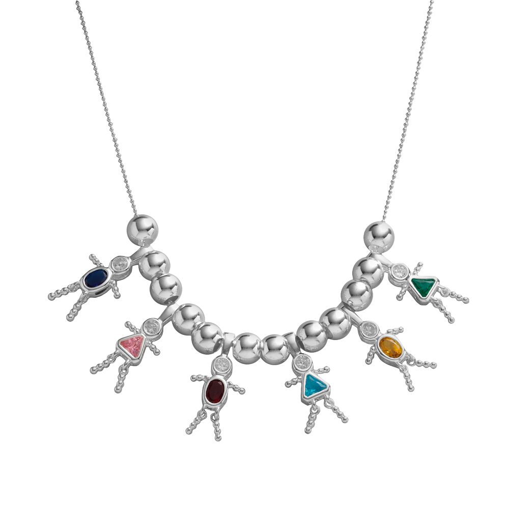 Necklace with deals kids birthstones