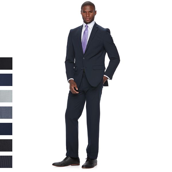 Van Heusen Mens Modern Slim Fit Flex Stretch Suit Business Suit Pants Set