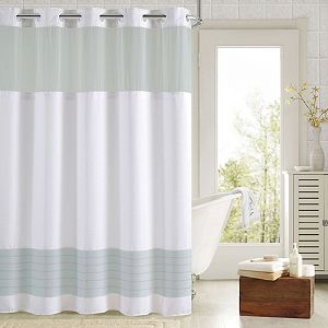 Hookless Colorblock Shower Curtain Collection