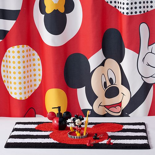 Disney S Mickey Minnie Mouse Polka Dot Shower Curtain Collection