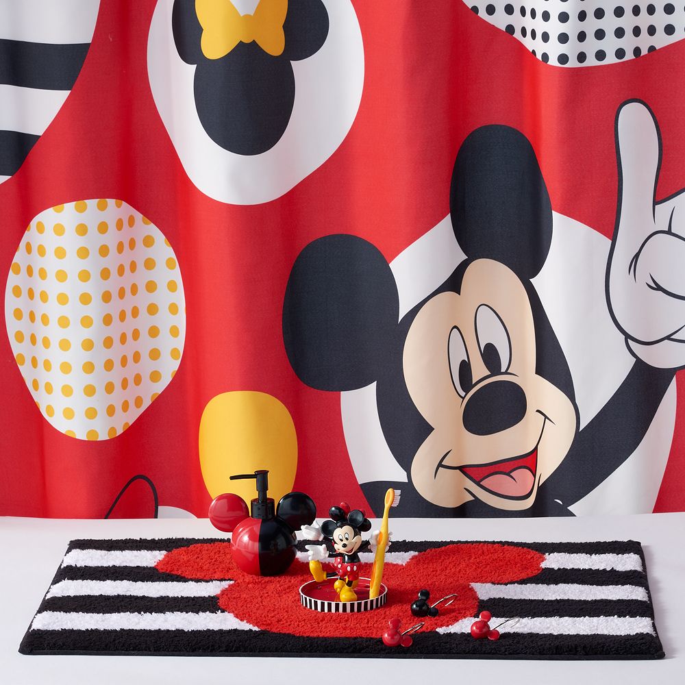 Disney S Mickey Minnie Mouse Polka, Kohls Mickey Mouse Shower Curtain