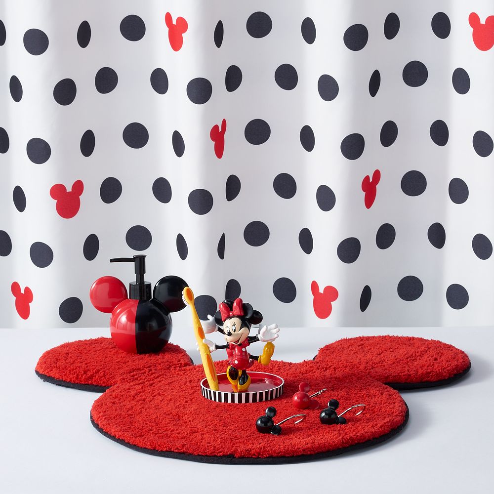 Louis Vuitton Mickey Minnie Bathroom Set Shower Curtain Style 57