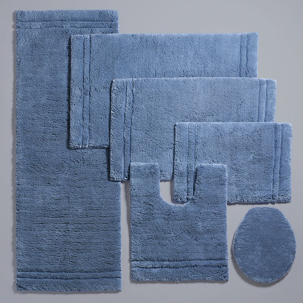 Simply Vera Wang Teal 5 Pc. Turkish Cotton Towel Set With Matching Plush Rug