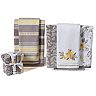 One Home Taylor Floral Stripe Bath Towel Collection