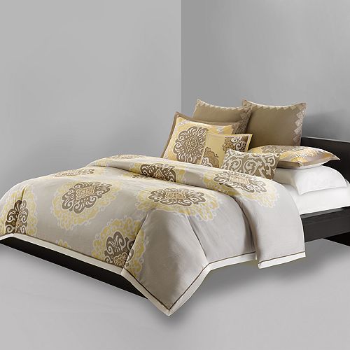 N Natori Medallion Duvet Cover Collection