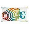 Liora Manne Visions III Rainbow Fish Indoor Outdoor Throw Pillow Collection