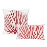 Liora Manne Visions III Coral Fan Indoor Outdoor Throw Pillow Collection