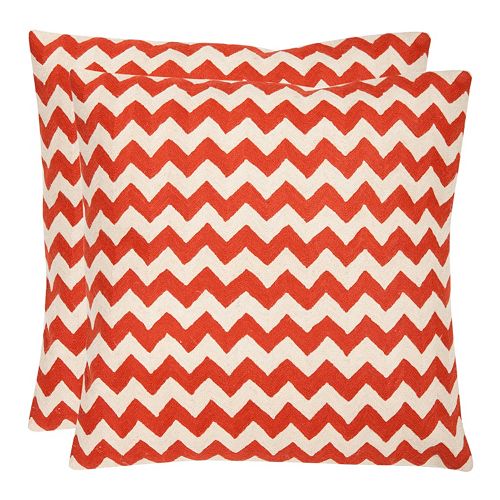 Chevron Tealea 2-piece Throw Pillow Set