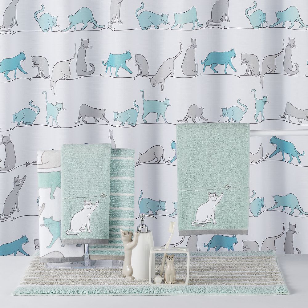 New Cat Themed Bath Ensemble Bathroom Accessories Collection by Signature 